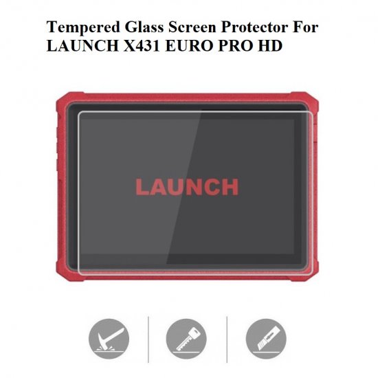 Tempered Glass Screen Protector for LAUNCH X431 Euro Pro HD - Click Image to Close